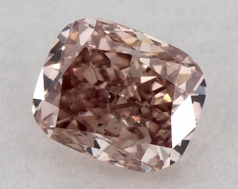 GIA 0.26 Carat Fancy Brown Pink-SI1 Cushion Modified Cut Diamond